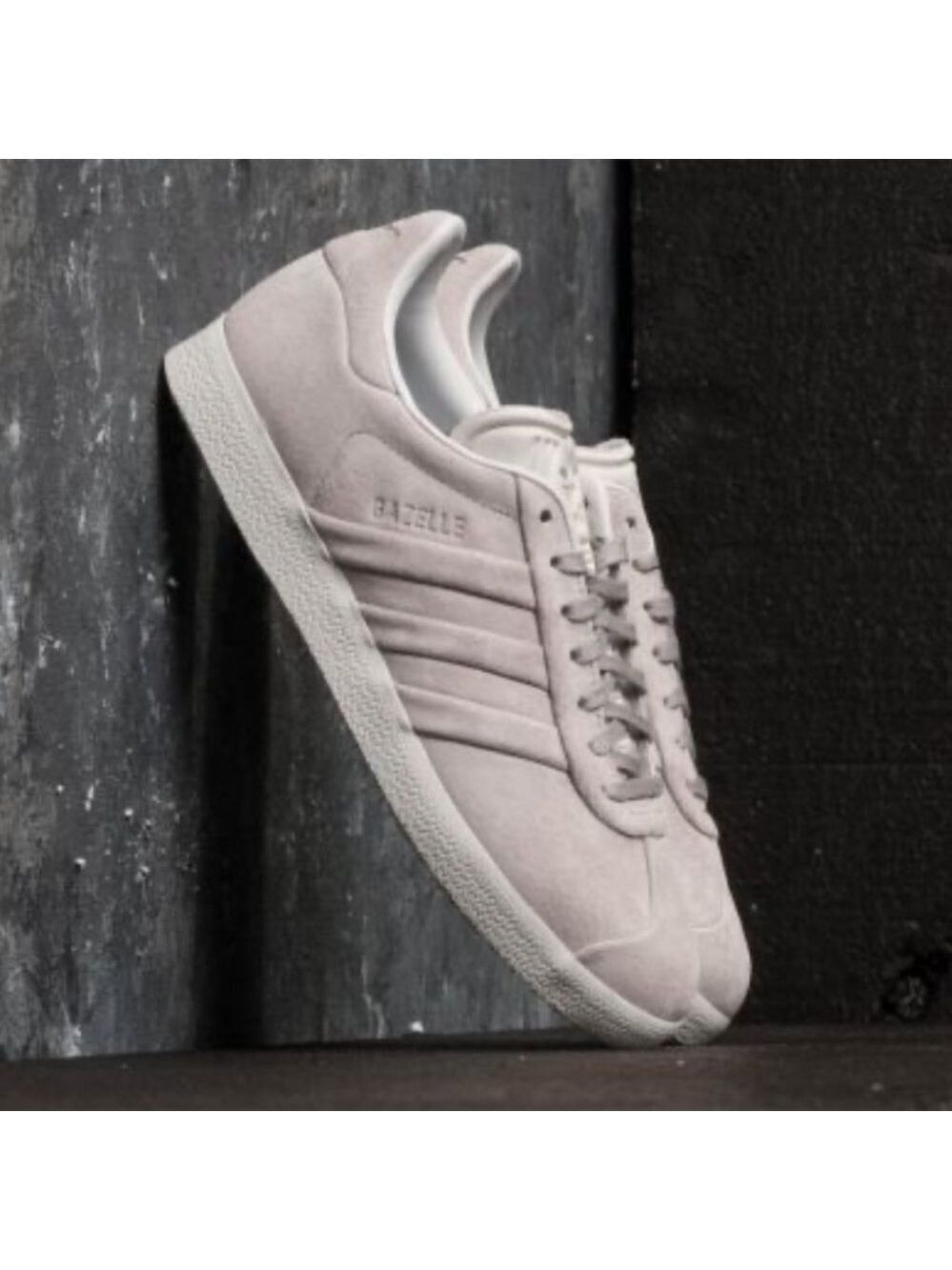 * Adidas Originals Gazelle Stitch and Turn Grey Suede Sneakers Size 6.5